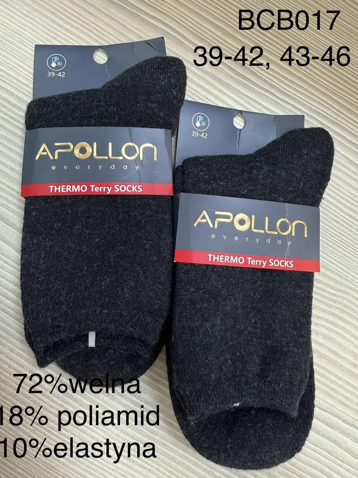 Skarpetki męskie termo Apollo 39-42