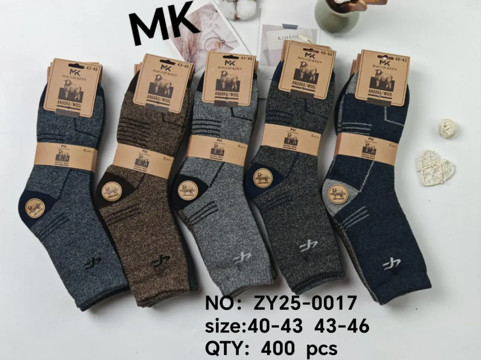 Skarpetki męskie MK ZY25-0017 roz. 40-43/43-46
