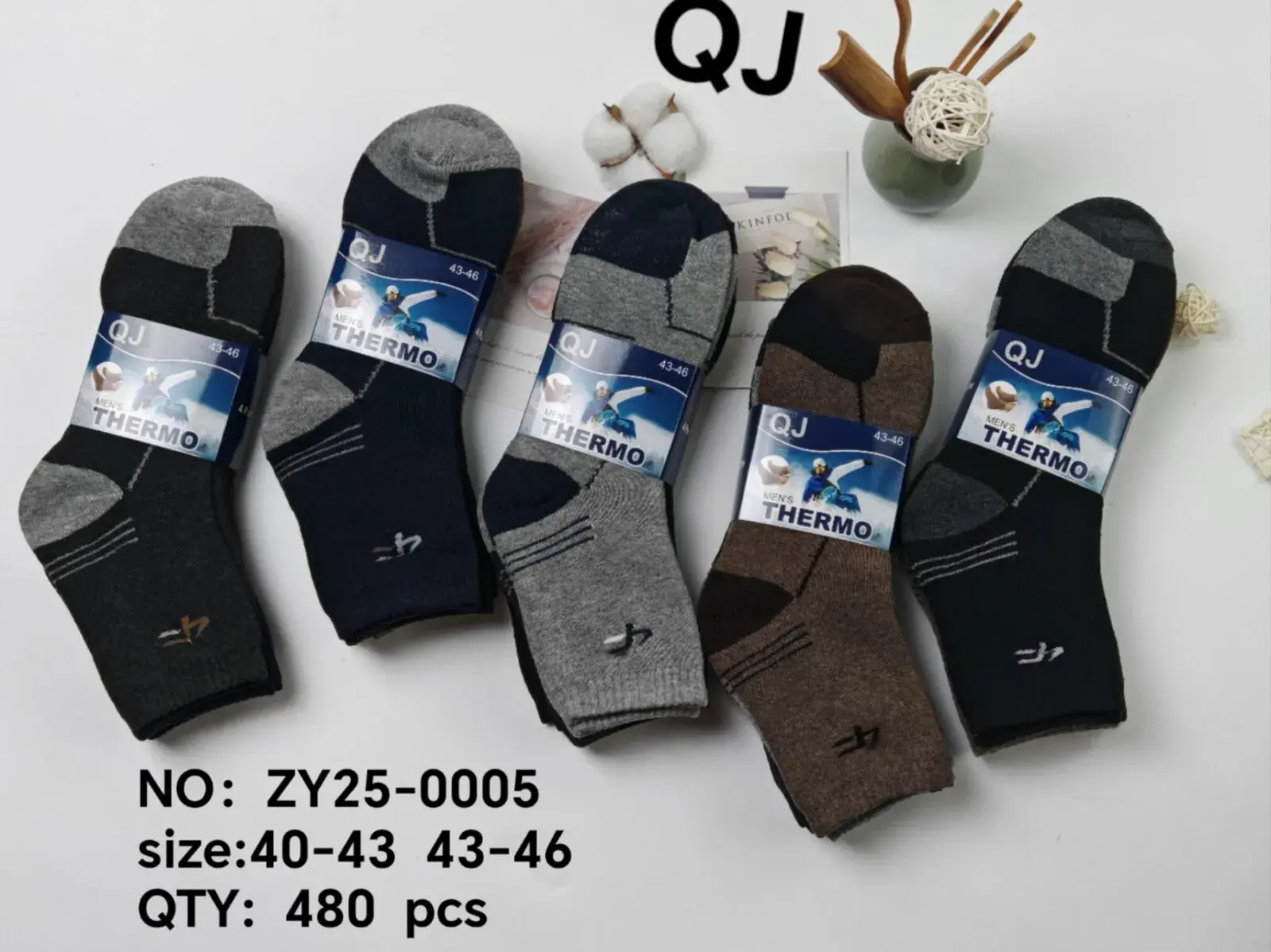 Skarpetki męskie termo QJ ZY25-0005 roz. 40-43