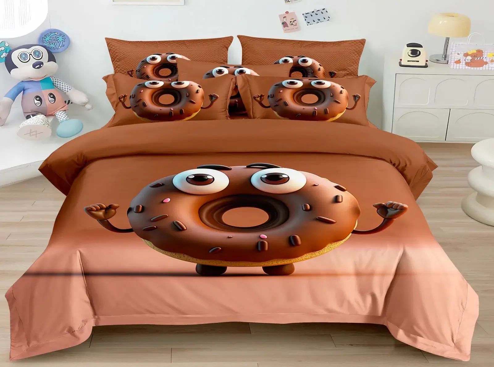 Komplet Pościel 3D Donut 160/200