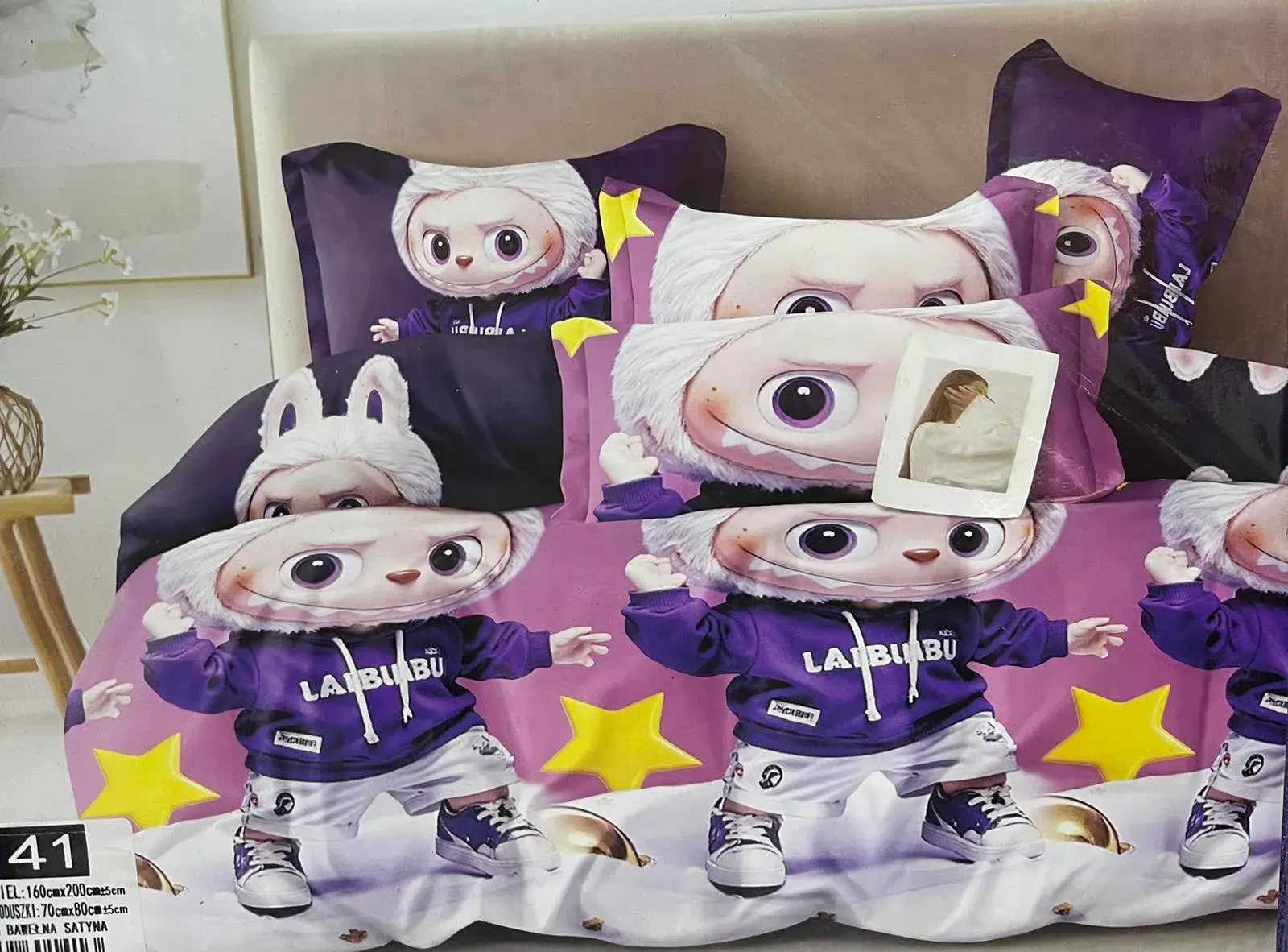 Komplet Pościel Labubu 3CZ 160/200, w wielu kolorach – wzór 5