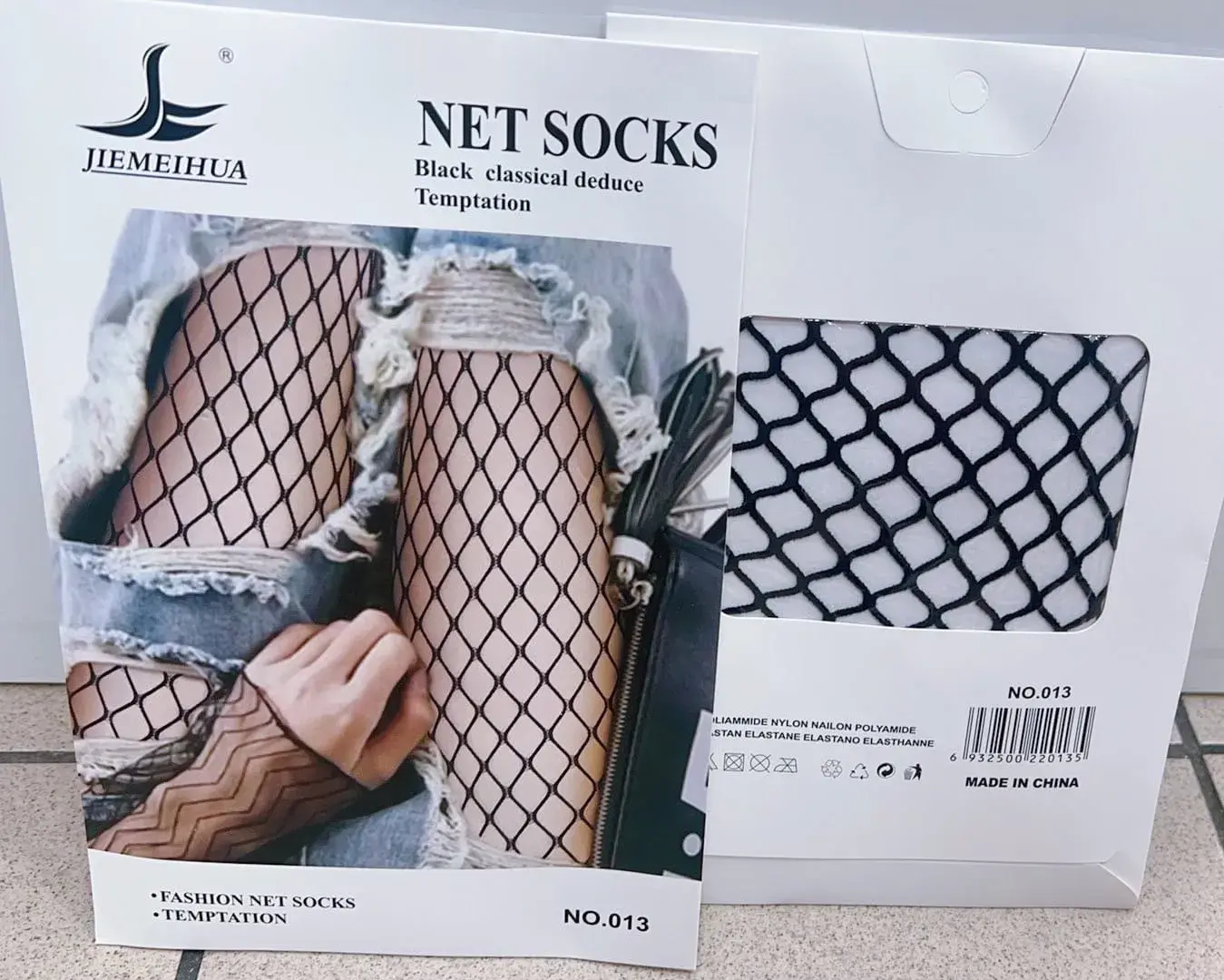 Rajstopy Damskie Siatkowe Czarne Net Socks Temptation