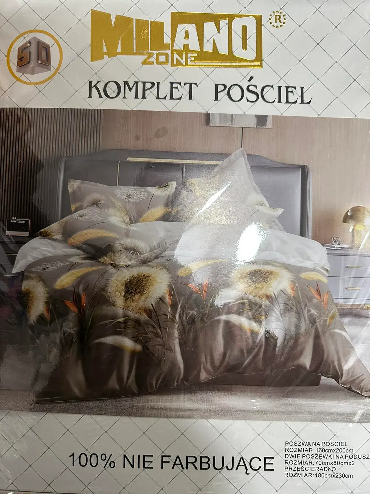 Komplet Pościel Milano 4cz 160/200 100% nie farbujące