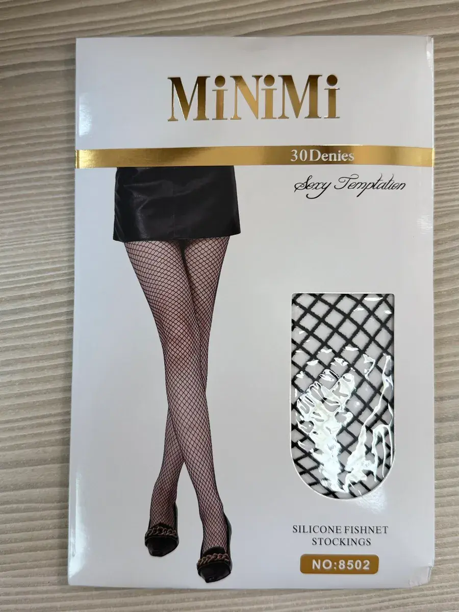 MiNiMi Pończochy Kabaretki Czarny Seksowna Siatka