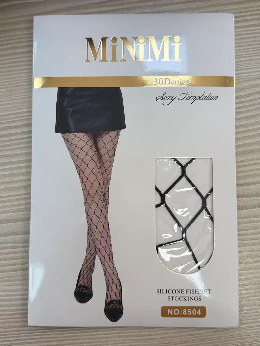 Minimi Pończochy Kabaretki Czarna Siatka 30 Den