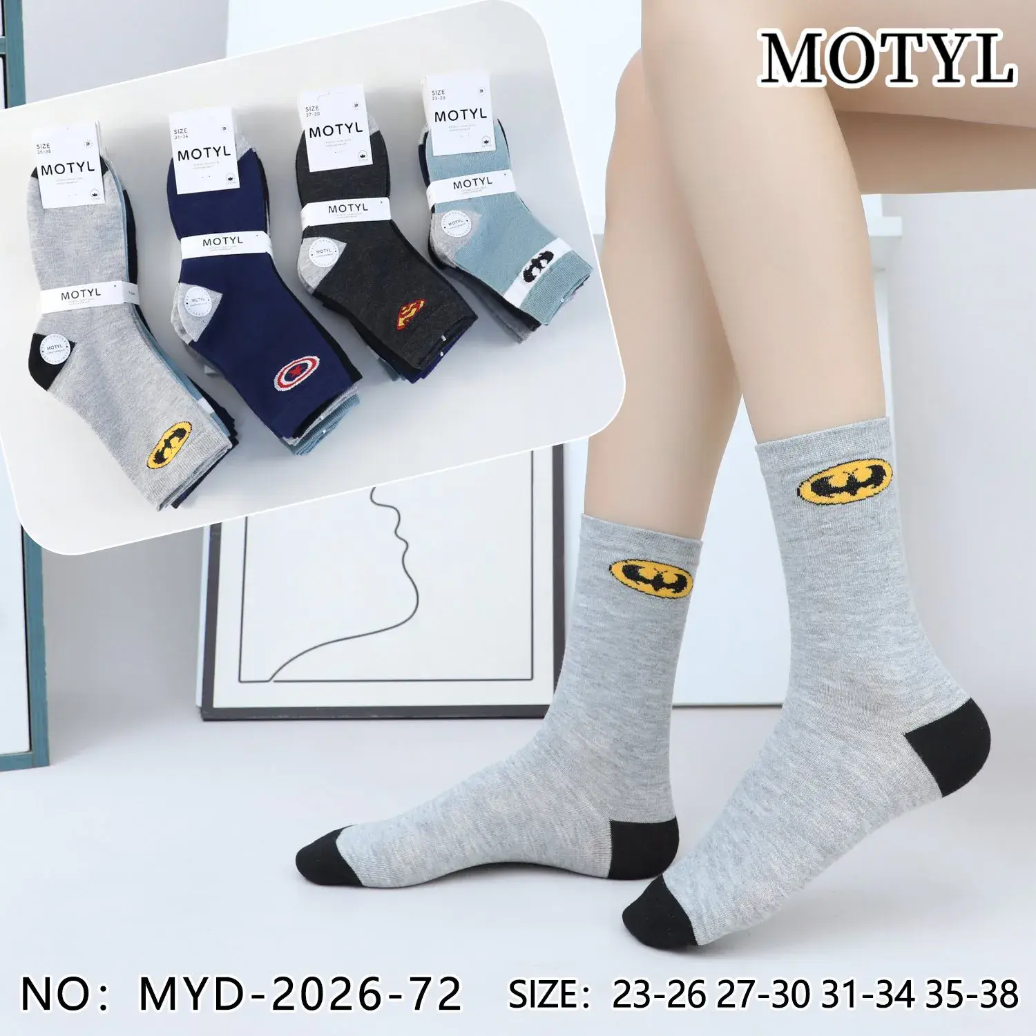 Skarpetki dla dzieci Batman motywy 5 par rozmiar
