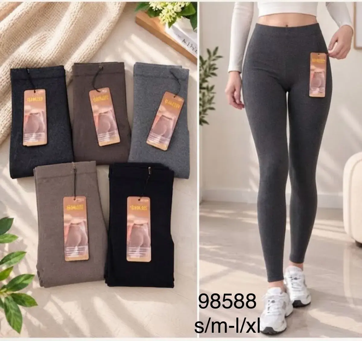 Legginsy damskie elastyczne w różnych kolorach S/M-L/XL