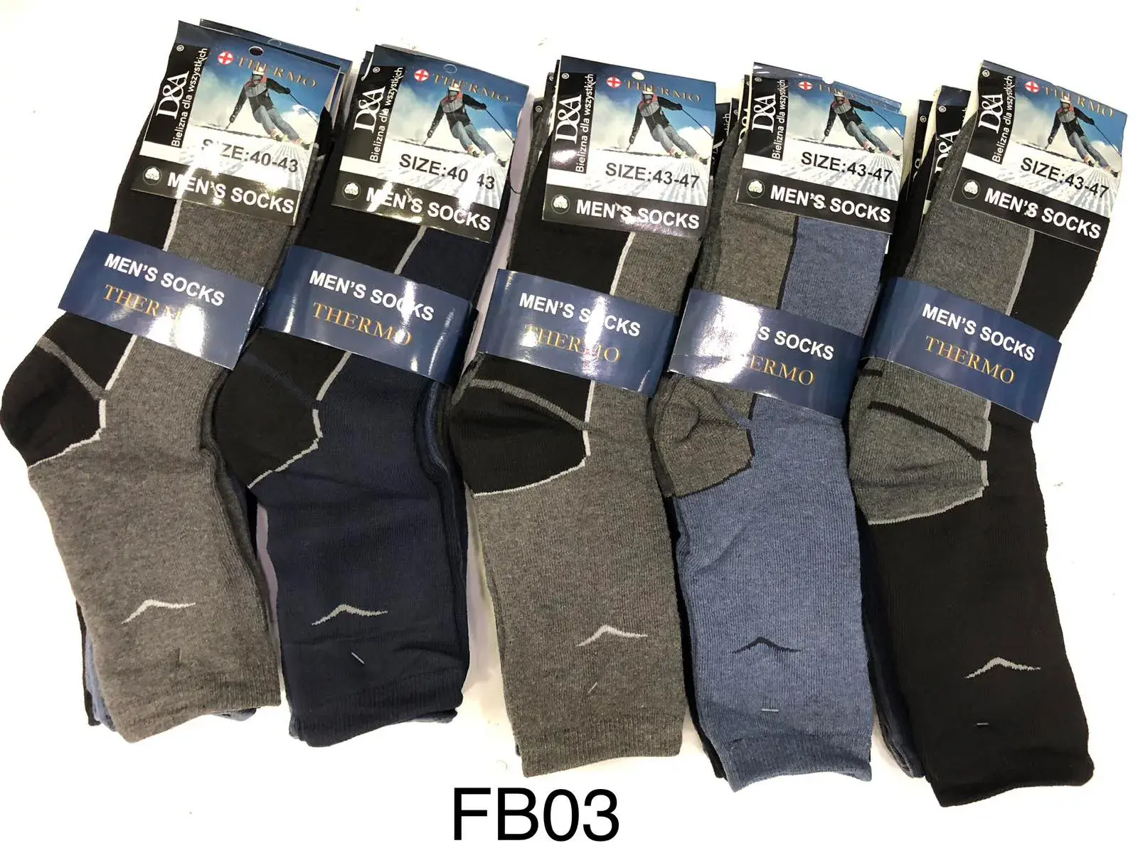 Skarpetki męskie termoaktywne Size 40-47 FB03