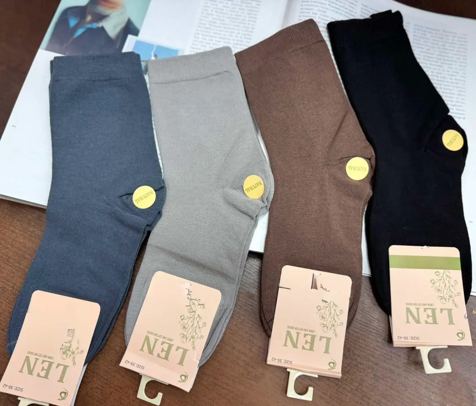 Skarpetki męskie 5-pack szare granatowe brązowe czarne