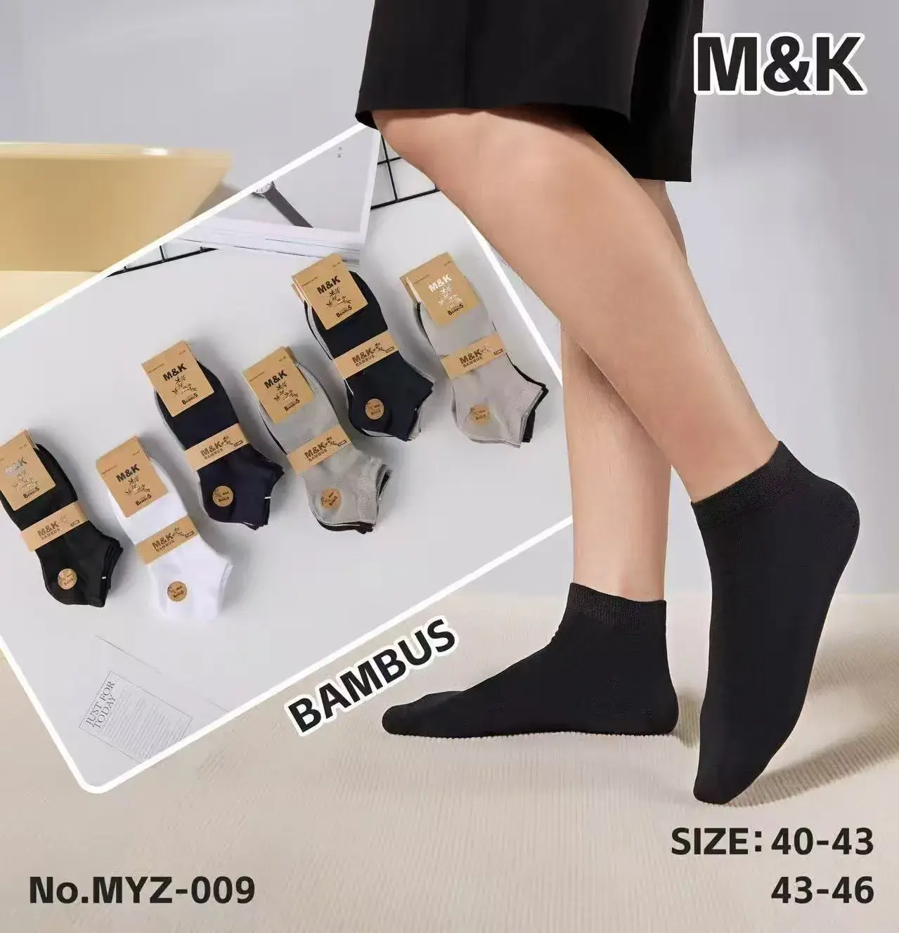 Skarpetki męskie bambusowe 40-43 M&K No.MYZ-009