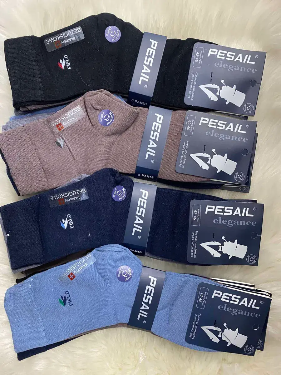 Pesail Elegance męskie skarpety bawełniane 42-46 mix kolorów